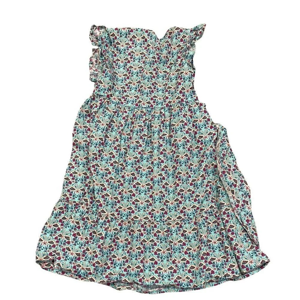Tea Collection Blue Swan Print Dress